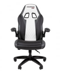 Кресло геймерское CХАИРМАН ДРАЙВ (ГАМЕ) 15 черный/серый/белый / CHAIRMAN (GAME)