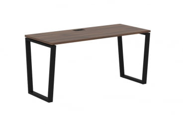 Стол письменный ЕДИС ЕВСТ 1567 Дуб Денвер темный Черный / EDIS EVST