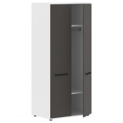 Гардероб ЕДИС ЕCВС 85 Мокко Черный Белый / EDIS ECWS