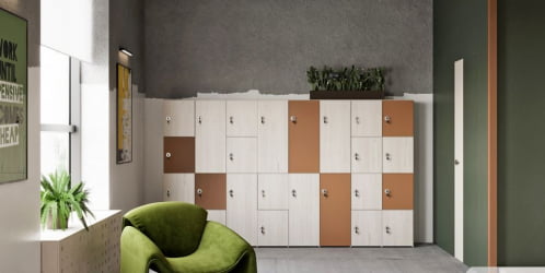 Комплект дверей низких (4 шт.) ЛЕМО Л-016 Кашемир / LEMO L-016