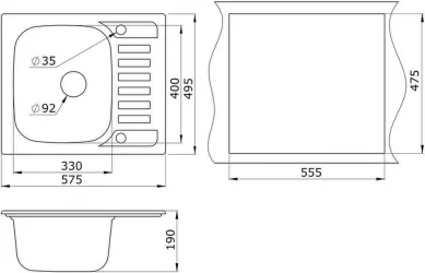 Мойка ГРАНУЛА 5801 Базальт / GRANULA