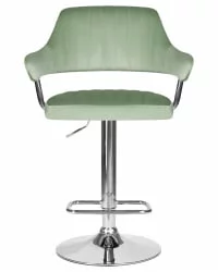Стул барный ДОБРИН CХАРЛЙ Пудрово-мятный велюр МДЖ9-87 / DOBRIN CHARLY MJ9-87