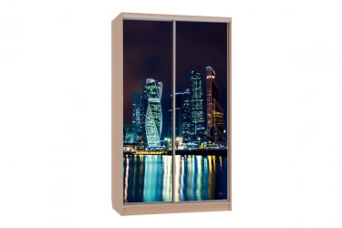 Шкаф в гостиную Рио 7-600 07 СК-04Р18 дуб млечный / SK-04R18