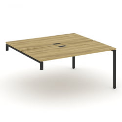 Двойной стол-надставка на опорную тумбу CОНCЕПТ CН.ДСН-004 Дуб Винченцо Антрацит / CONCEPT CN.DSN-004