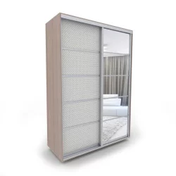 Шкаф Акцент-Квадро КВ 1200х600 Шимо светлый/Хром