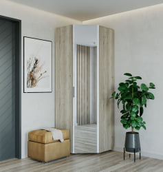 Угловой гардеробный шкаф Пайн ПП 7 Дуб Ривьера Бетон Пайн