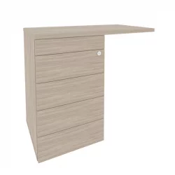 Тумба приставная (ТИП-ОН) (универсальная л/пр) ОНИКС О.ТПУ-4 ТИП Дуб Аттик / (TIP-ON) ONIX O.TPU-4 TIP