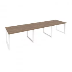 Стол переговорный (3 столешницы) ОНИКС О.МО-ПРГ-3.2 Дуб Аризона/Белый / ONIX O.MO-PRG-3.2