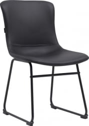 Кресло для посетителей Еверпроф Експо CФ Экокожа Черный / Everprof Expo CF