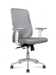 Кресло офисное Бест ЛБ вхите Греи / Best LB white Grey