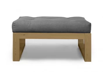 Пуфик Демоку СТ серебристо-серый_холодный серый / Demoku