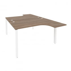 Рабочая станция на П-образном м/к ОНИКС О.МП-Д.СА-3 Дуб Аризона/Белый / ONIX O.MP-D.SA-3