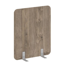 Перегородки на металлических опорах на фетровых подпятниках Р-лине ДП.Ф-100-120 Тиквуд Темный / R-line DP.F-100-120