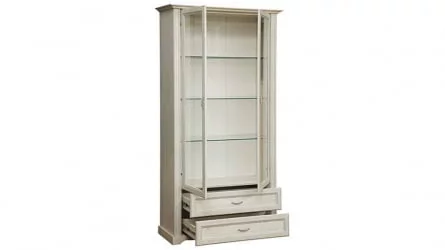 Шкаф в гостиную Сохо 32.05 Бетон пайн белый