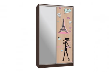 Шкаф-купе Рио 1-600 Амели СК-04Р30 венге / SK-04R30