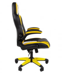 Кресло геймерское CХАИРМАН ДРАЙВ (ГАМЕ) 15 черный/желтый/белый / CHAIRMAN (GAME)