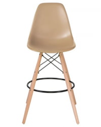 Стул барный ДОБРИН ДСВ БАР (ножки светлый бук, цвет сиденья бежевый (ГР-03)) 2 шт / DOBRIN DSW BAR (GR-03))