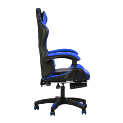 Геймерское кресло 1206 КИНГКУЕЕН цвет черный/синий с массажем 1206-блаcк-блуе-масс / KINGQUEEN 1206-black-blue-mass
