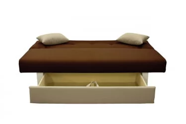 Диван с металлическими ножками МАНГО 4 (3 категория) Нео Шоколад Нео Латте / MANGO