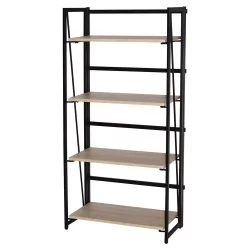 Стеллаж на металлокаркасе БРАБИКС ЛОФТ СХ-001 Дуб натуральный / BRABIX LOFT SH-001