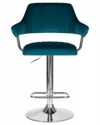 Стул барный ДОБРИН CХАРЛЙ Морской волны велюр МДЖ9-99 / DOBRIN CHARLY MJ9-99