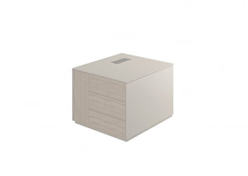 Тумба опорная 800 левая Атлас НЗ-0222.ГС.ЙН.Л Серый камень Ясень Наварра / Atlas NZ-0222.GS.YN.L