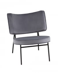 Кресло Дистриcт Лоунге велюр Серый / District Lounge