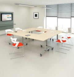 Стол складной Коннеcт 120х60х72.5см Светлый дуб / Connect