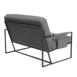 Диван Чарли ЛУКС Д/Чарли Люкс экокожа , Шарп Графит / Charli LUX Sharp