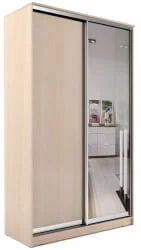 Шкаф-купе эконом Хит-23-17-15 Дуб млечный