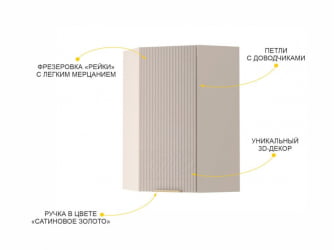 Шкаф кухонный угловой лев/прав Флоренция 107.20
