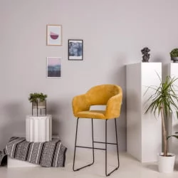 Стул барный Оскар (Б) Желт/ЛинкЗолот / Oscar