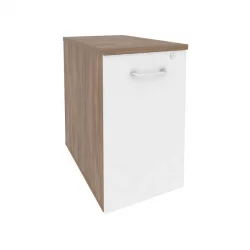 Тумба низкая выдвижная приставная / опорная ОНИКС О.ВТПО-1.7 Дуб Аризона/Белый / ONIX O.VTPO-1.7