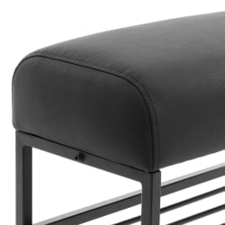 Банкетка-обувница Чарли Лукс/Чарли Люкс БО экокожа , Шарп Черный / Charli Lux/Чарли Sharp