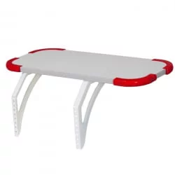 Полка задняя с проставкой Полка_з 3/750 Белая Красная / Polka_z