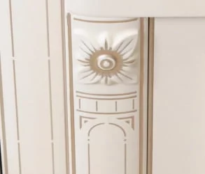 Шкаф для книг Венеция 32.19 Сосна Астрид Ваниль