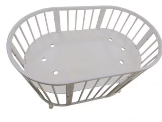 Кровать-трансформер с двумя матрасами Меррй Хаппй Мини матовая Слоновая кость / Merry Happy Mini