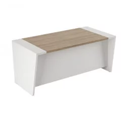 Стол письменный с глянцевой панелью АСТИ АСТ33911021 Вяз Белый / ASTI AST33911021