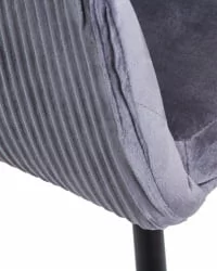 Стул обеденный ДОБРИН МАРЙ Серый велюр 1922-19 / DOBRIN MARY