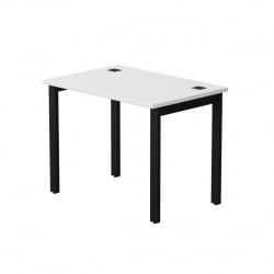 Стол прямой на металлокаркасе, опоры 90 гр Еверпроф ЕВО 254С005 Белый Черный / Everprof EVO 254S005