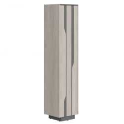 Шкаф высокий Лине СФ-574203 Дуб серый Черный графит / Line