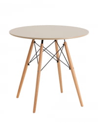 Стол Еамес ДСВ НЕВ Д80 бежевый / Eames DSW NEW D80