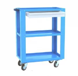 Тележка инструментальная открытая с 3-мя полками, ящиком