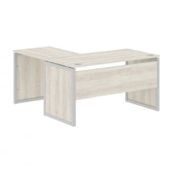 Угловой компьютерный стол КСТЕН-КП КСКПCТ 1415 Р Сосна Эдмонт Серый / XTEN-QP XQPCT R