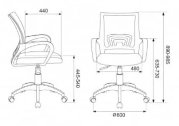 Кресло офисное Бюрократ CХ-695НЛТ Синий / CH-695NLT