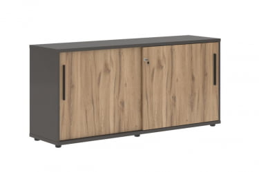 Шкаф с дверьми-купе ЕДИС ЕЛC 1643 Дуб Денвер светлый Черный Мокко / EDIS ELC