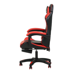 Кресло 1206 КИНГКУЕЕН цвет черный/красный с массажем 1206-блаcк-ред-масс / KINGQUEEN 1206-black-red-mass