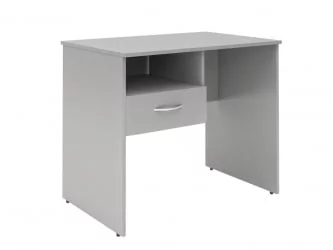 Стол письменный (С-900) Л с левой подвесной тумбой Белый / (S-900) L
