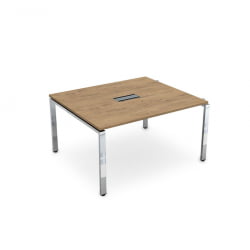 Стол системы БЭНЧ, переговорный, начальный ГЛОСС ЛИНЕ НСПН-П.927 Теаквоод / GLOSS LINE Teakwood