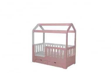 Кровать-домик В-2 с ящиками 800кс1600 Бизе / 800x1600